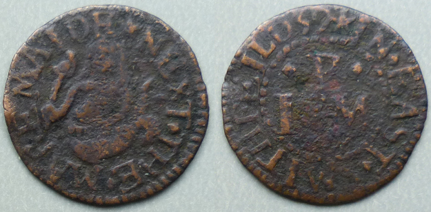 East Smithfield, I P (M) NEXT THE MAREMAIDE 1659 farthing